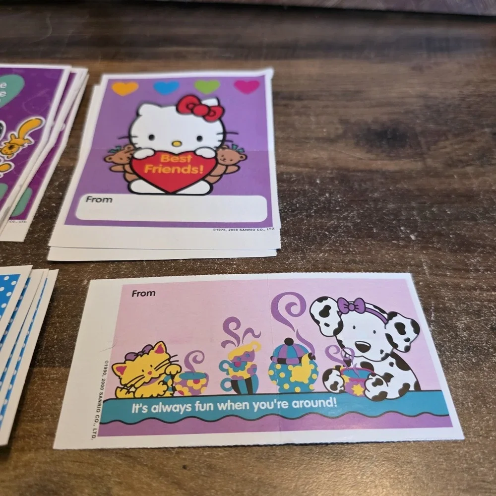 Sanrio Hello Kitty Valentines Day Cards Lot Of 11 Pochacco‎ Vintage Collectible